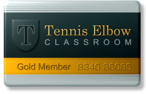 Tennis Elbow Classroom Membership Card Image